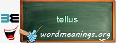 WordMeaning blackboard for tellus